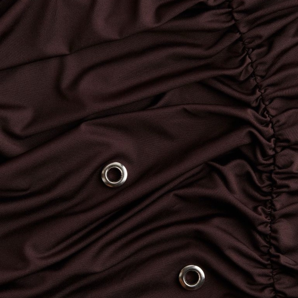 EYELET-DETAIL ASYMMETRIC DRESS NO OFFERS - Picture 7 of 10